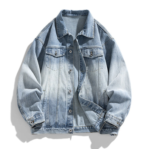 Trendy denim jacket for men with a relaxed fit and practical pockets Lune London