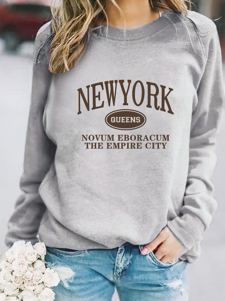 Sweatshirt pour femmes avec une stylisation de New Yorker