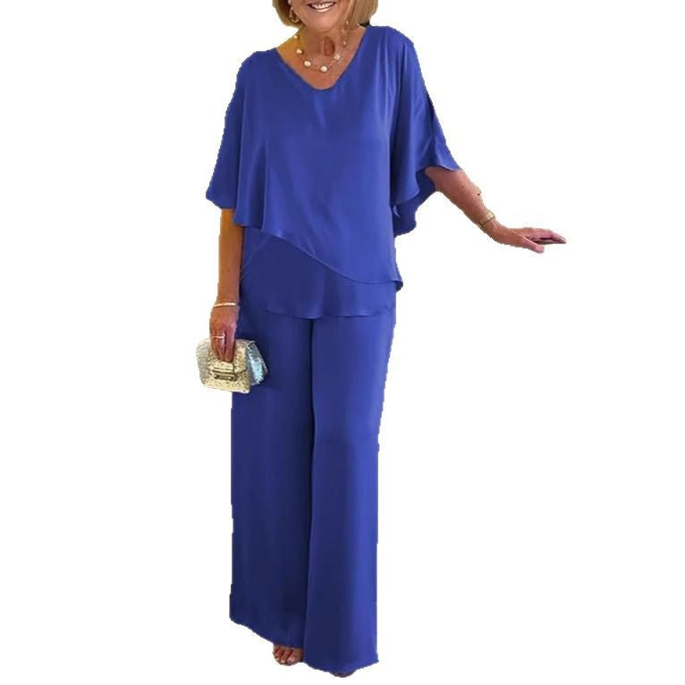 Women Elegant Floating Chic Jumpsuit Set