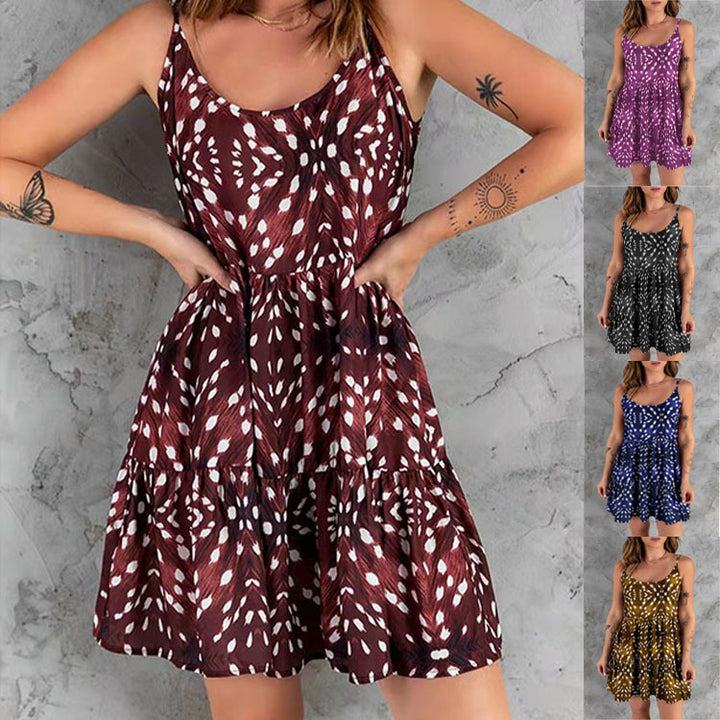 Airy beach dress for women with a floating hem and refined details Lune London
