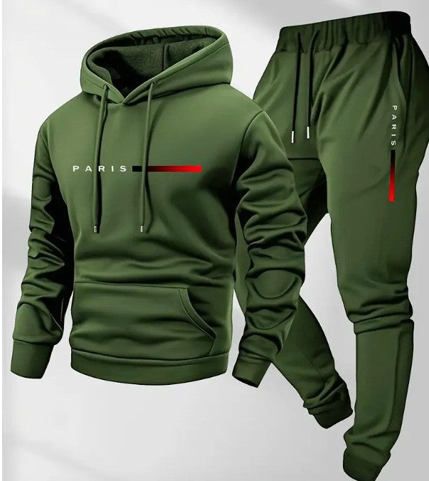 Women’s hoodie and jogging pants set with modern Paris design Chic & Stil