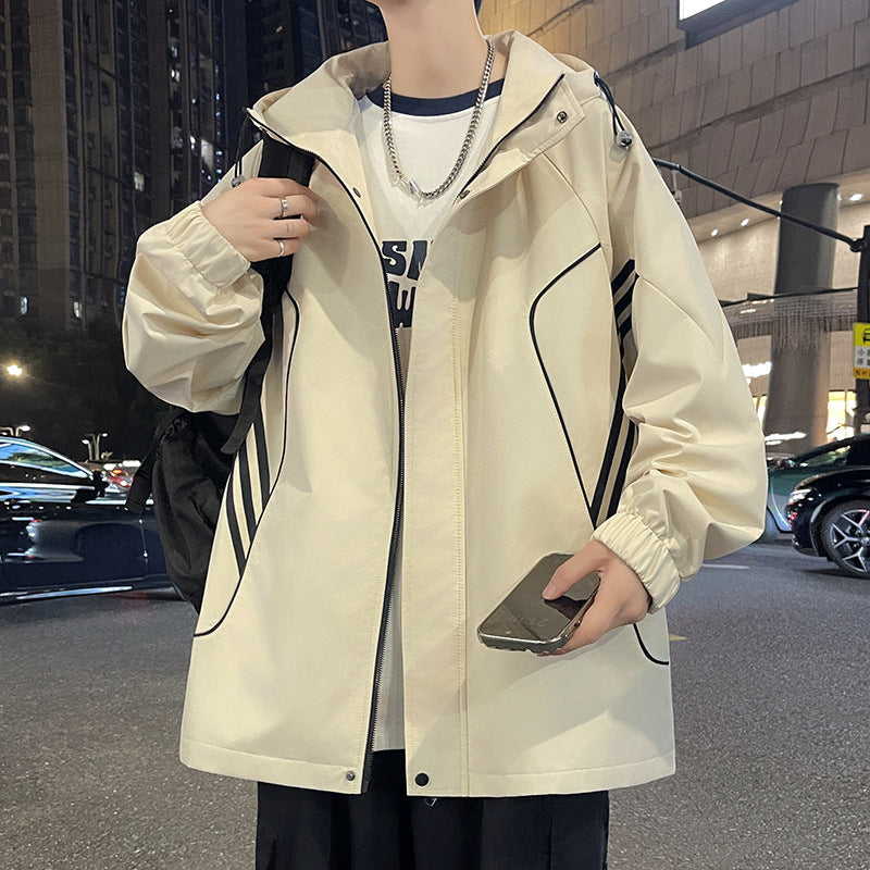 Lune London men's windbreaker transition jacket