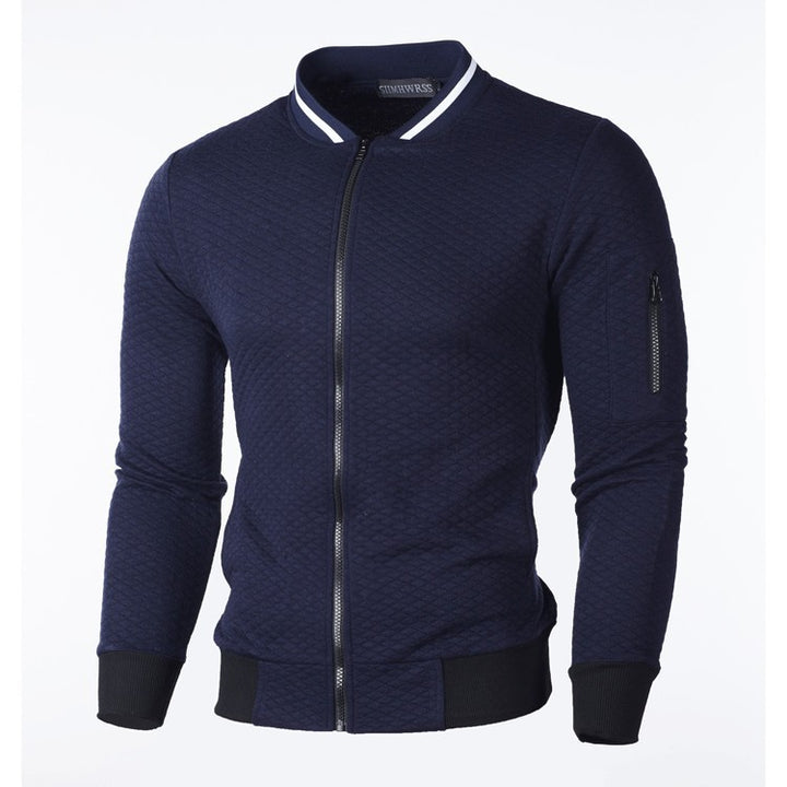 Lightweight sporty jacket for men with zipper and contrasting details Lune London