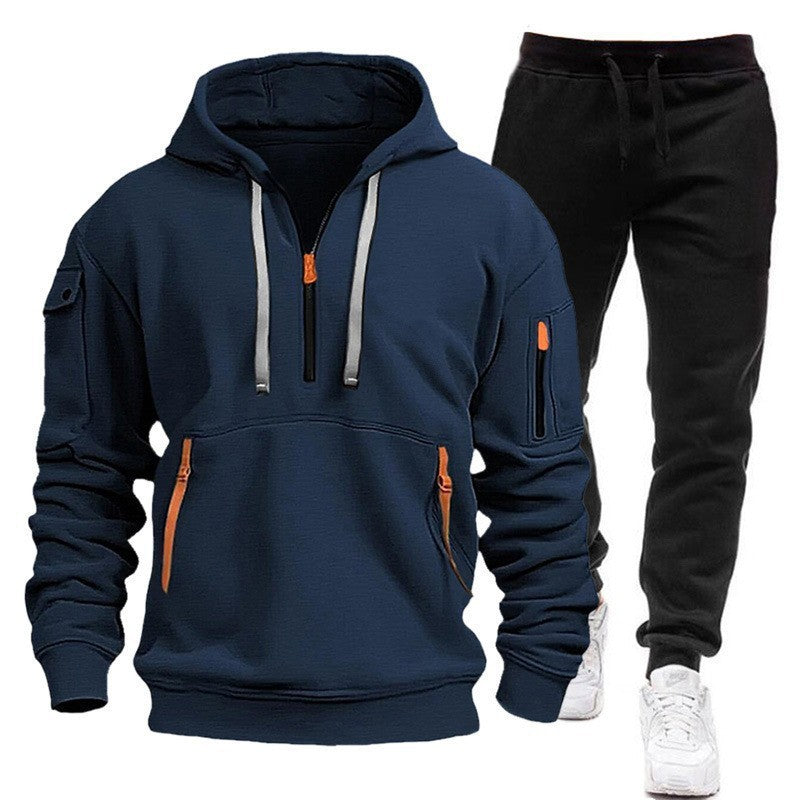 Women's functional hooded sweatshirt with practical zip pockets Chic & Stil