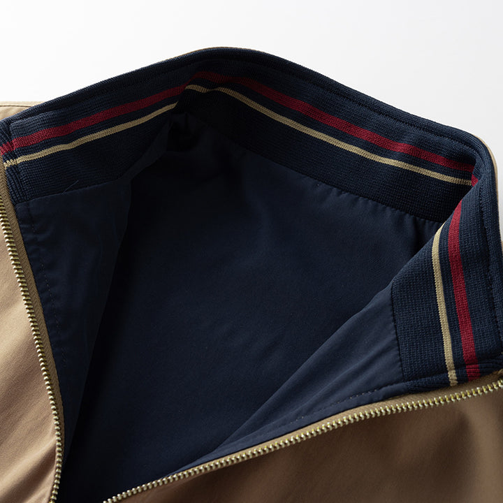Men's transitional jacket with high collar and practical pockets Lune London