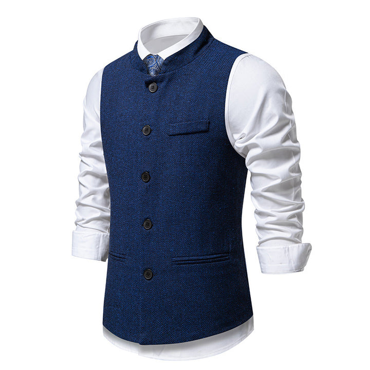 Veste élégante pour hommes au design en chevrons avec poches fonctionnelles Lune London