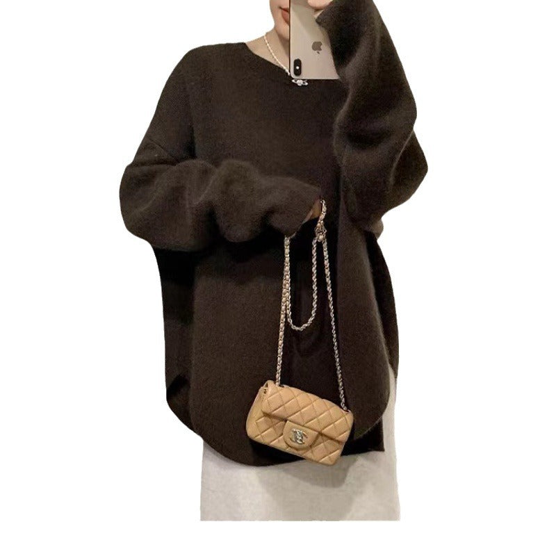 Pull surdimensionné cosy pour femmes en matériau doux Chic & Stil