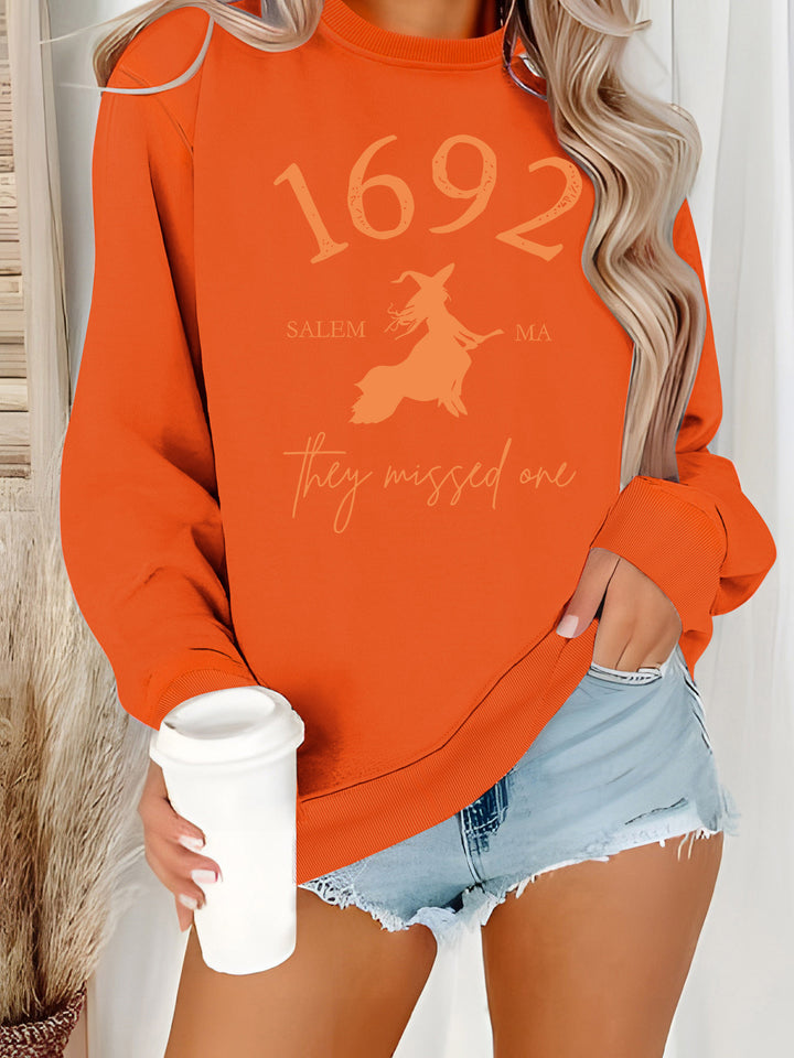 Sweatshirt pour femmes avec un design de sorcière créatif et une coupe confortable Chic & Stil
