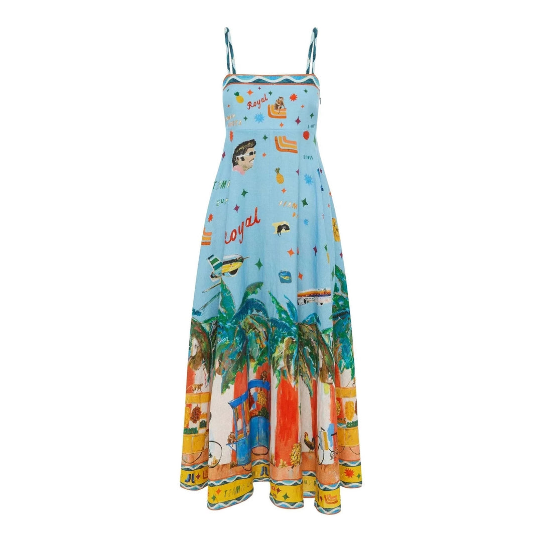 Chic & Stil Women's Bohemian Inspired Summer Maxi Dress