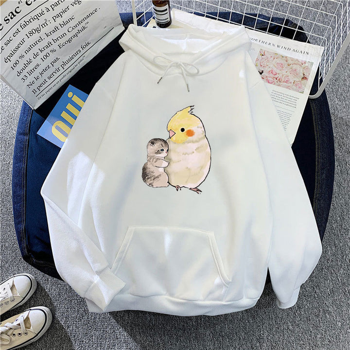 Ladies hoodie with animal motif Chic & Stil