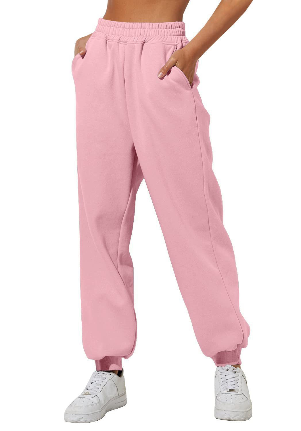 Casual women's jogger pants with elastic waistband and practical pockets Lune London