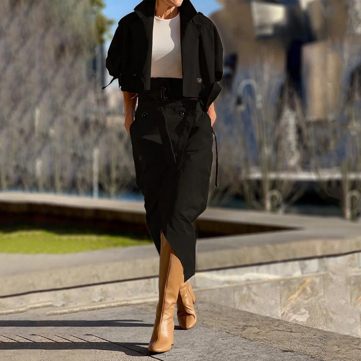 Chic and stylish ladies' jacket and skirt set