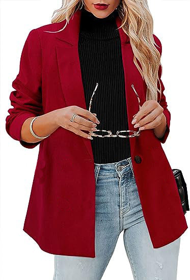 Classic women's blazer with modern design featuring a stylish lapel Lune London