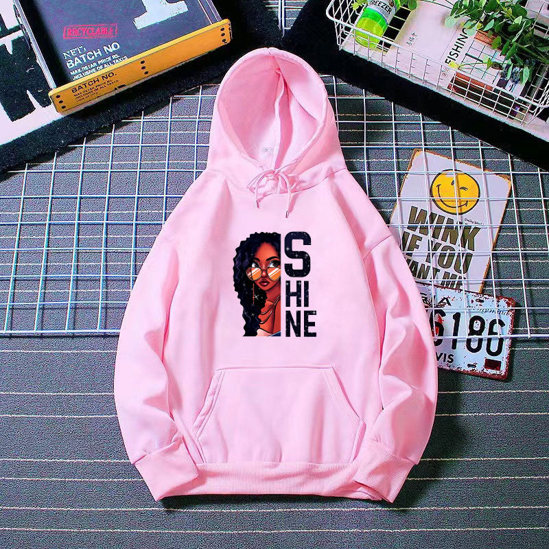 Women's hoodie with creative female design Chic & Stil