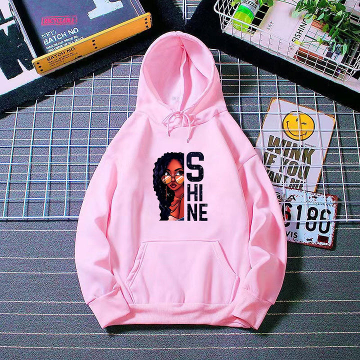 Women's hoodie with creative female design Chic & Stil