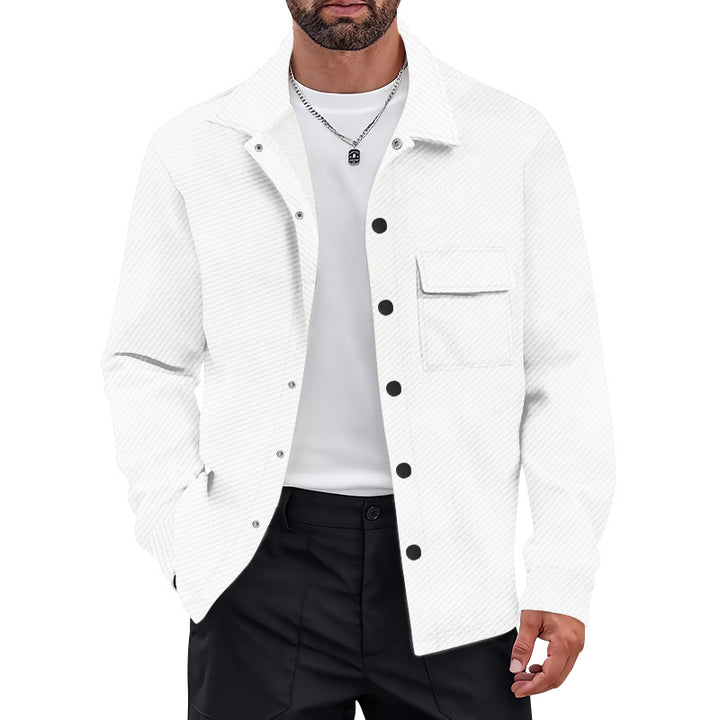Leisure jacket for men with structured design and practical chest pockets Lune London