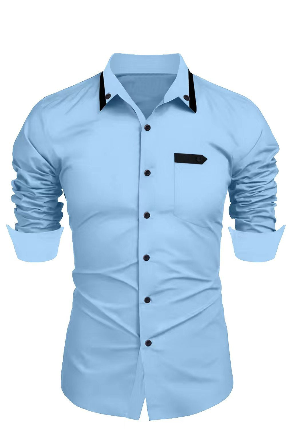 Elegant long sleeve shirt for men with button closure Chic und Stil
