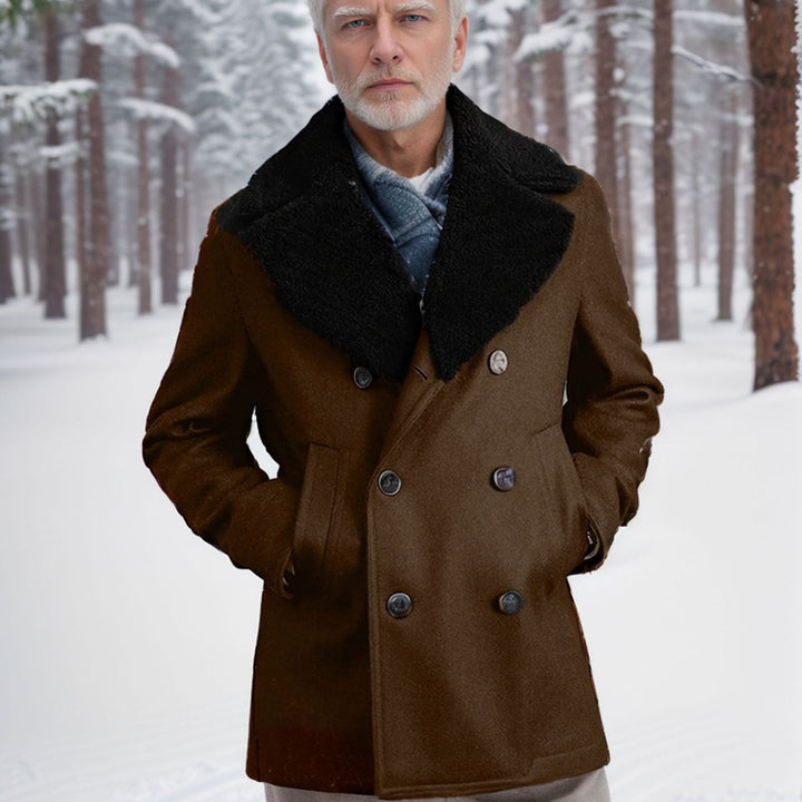 Fashion Duffle Coat for Men with Soft Collar and Practical Pockets Lune London