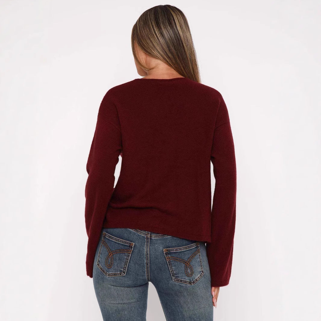 Cardigan féminin tendance avec un design de lacet innovant et des manches surdimensionnées Chic & Stil