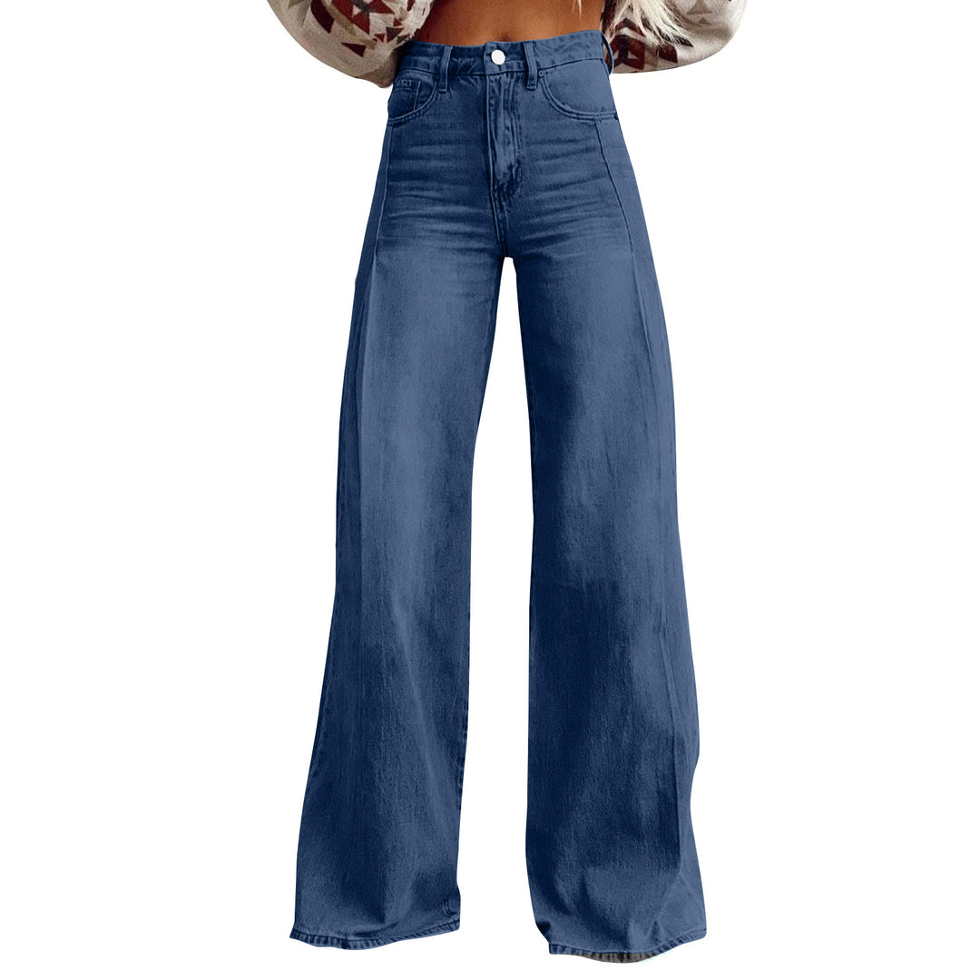 Women Loose High-Waist Jeans in Urban Style Lune London