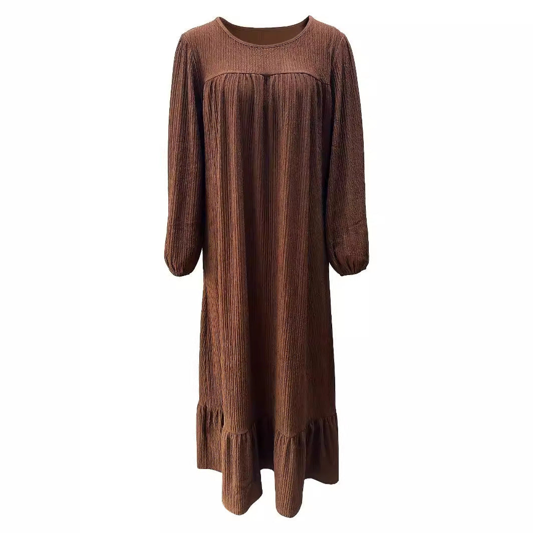 Maxi dress for ladies in lightweight cotton blend Lune London