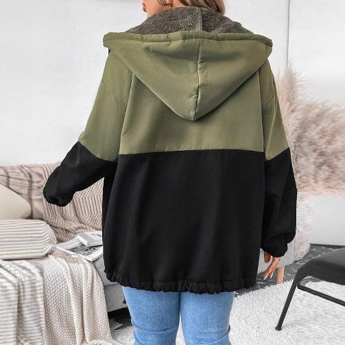 Veste de transition décontractée pour femmes avec polaire à double épaisseur et ourlet réglable Chic & Stil