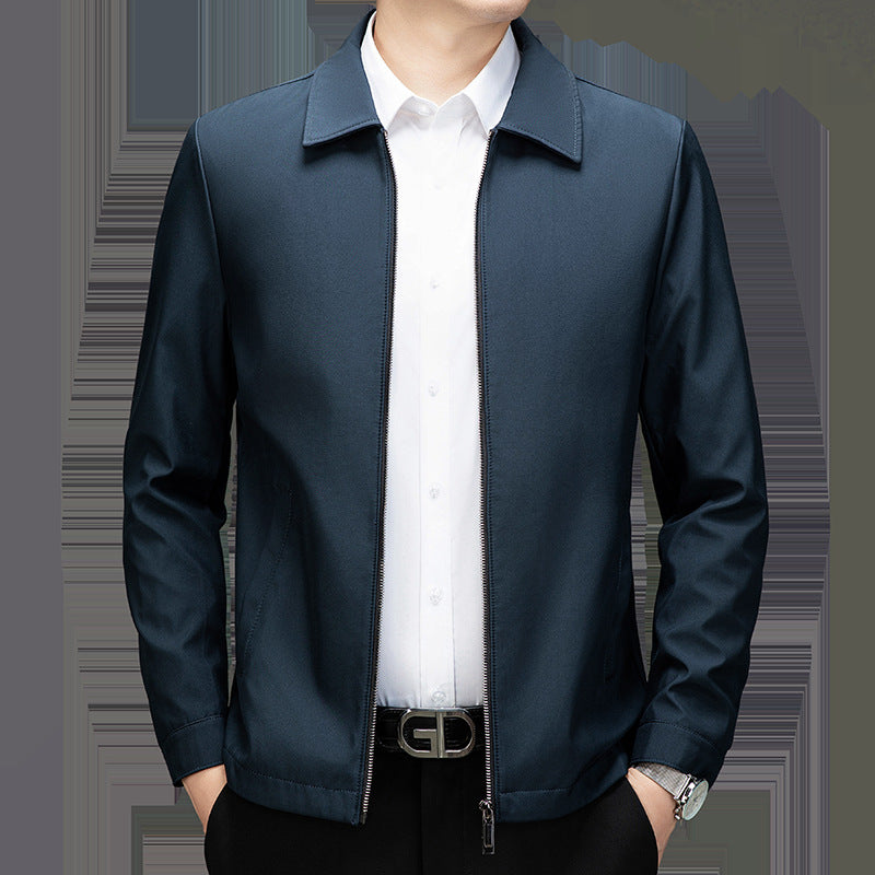 Casual transition jacket for men with modern zipper and practical pockets Lune London
