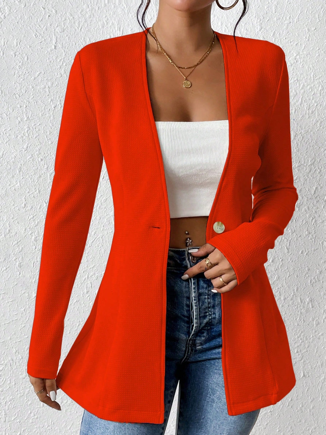 Elegant blazer jacket for women with asymmetric cut Lune London