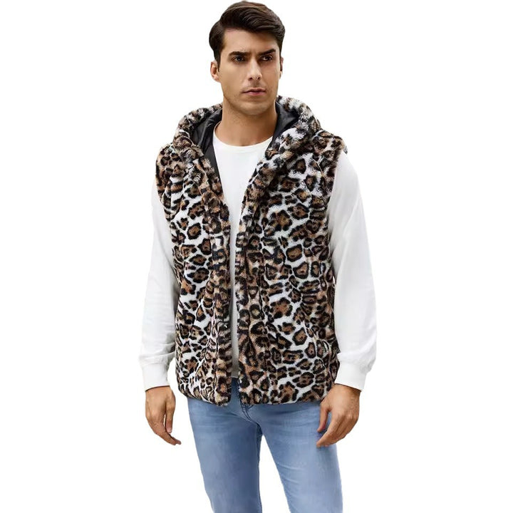 Cozy faux fur hoodie for men Lune London