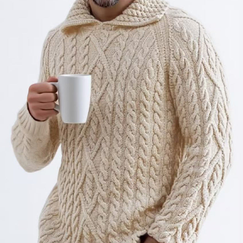Chunky knit hoodie for men Lune London
