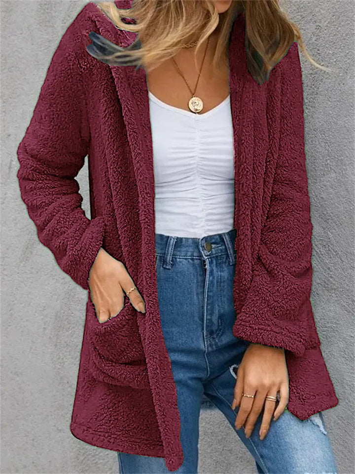 Lune London women's open fleece coat