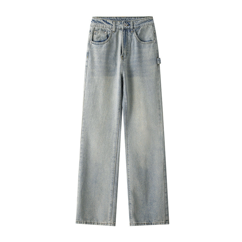 High-waisted loose fit men's jeans with practical pockets Lune London