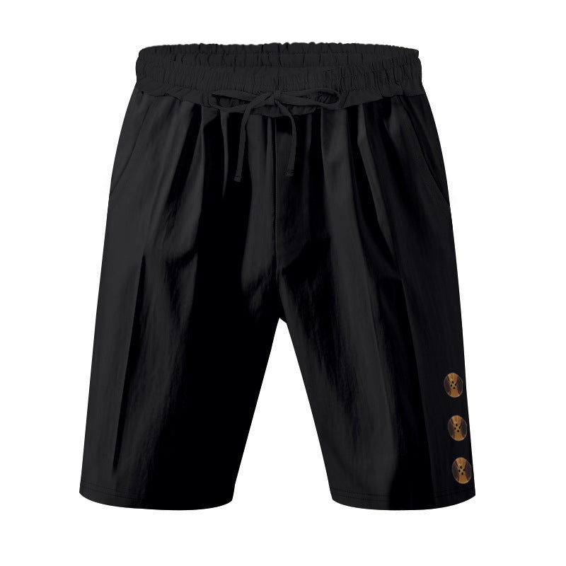 Leisure shorts for men with elastic waistband and practical side pockets Lune London