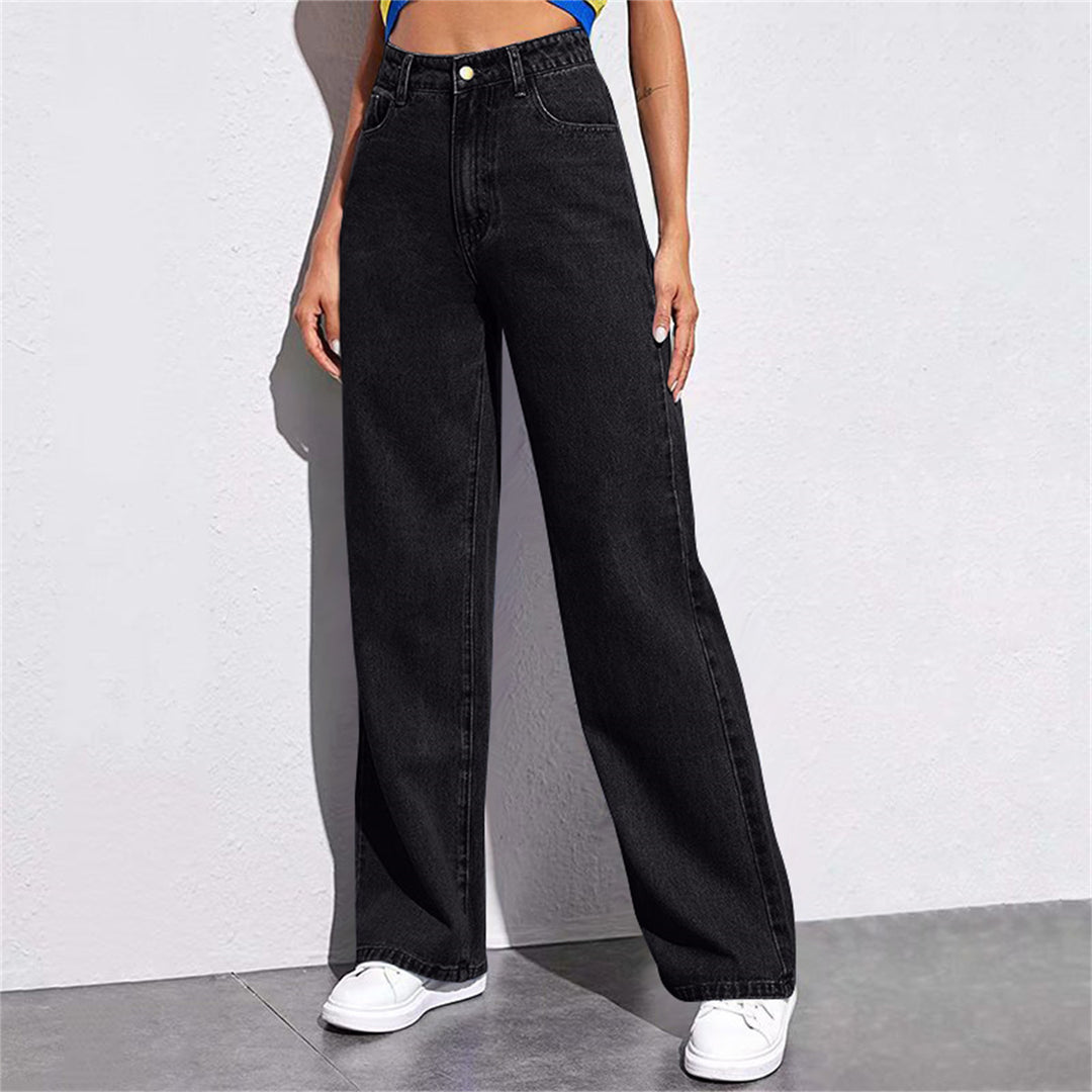 Women's Loose High-Waist Jeans in a Casual Fit with Elegant Details Lune London