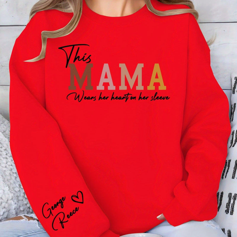 Sweat-shirt femmes avec impression inspirante de maman et coupe confortable Chic & Stil