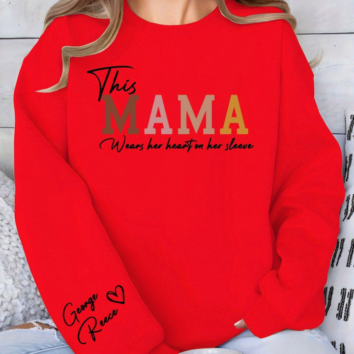 Sweat-shirt femmes avec impression inspirante de maman et coupe confortable Chic & Stil