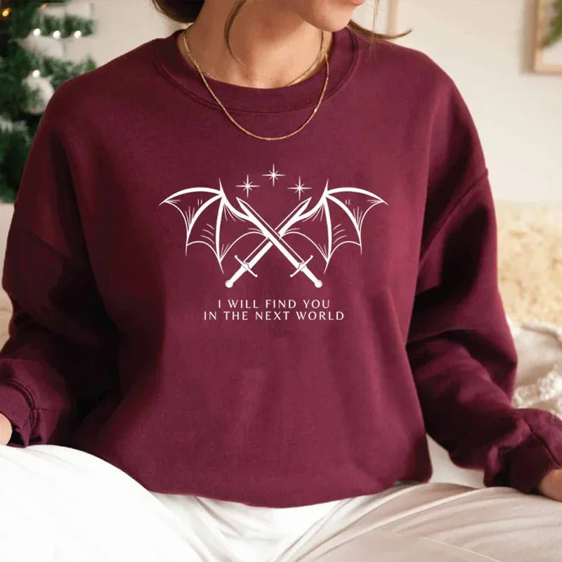 Sweatshirt pour femmes avec design graphique artistique et lettrage inspirant Chic & Stil
