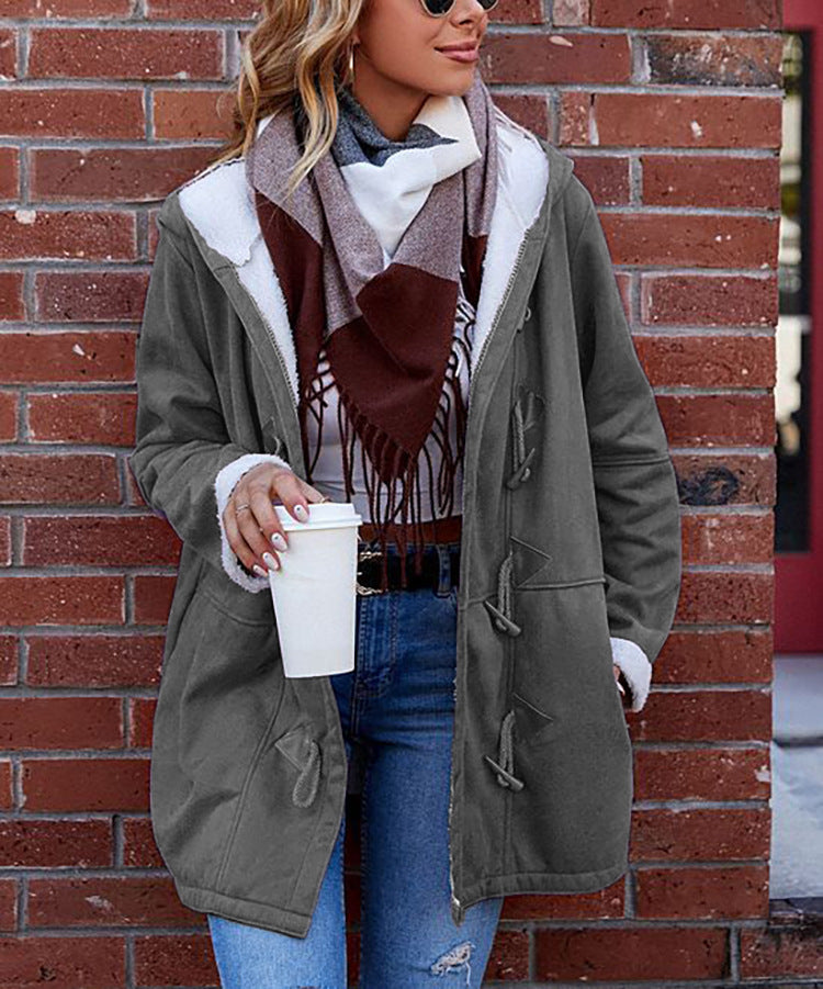 Veste extérieure confortable et stylée pour dames avec doublure en polaire et cordon de serrage réglable Chic & Stil