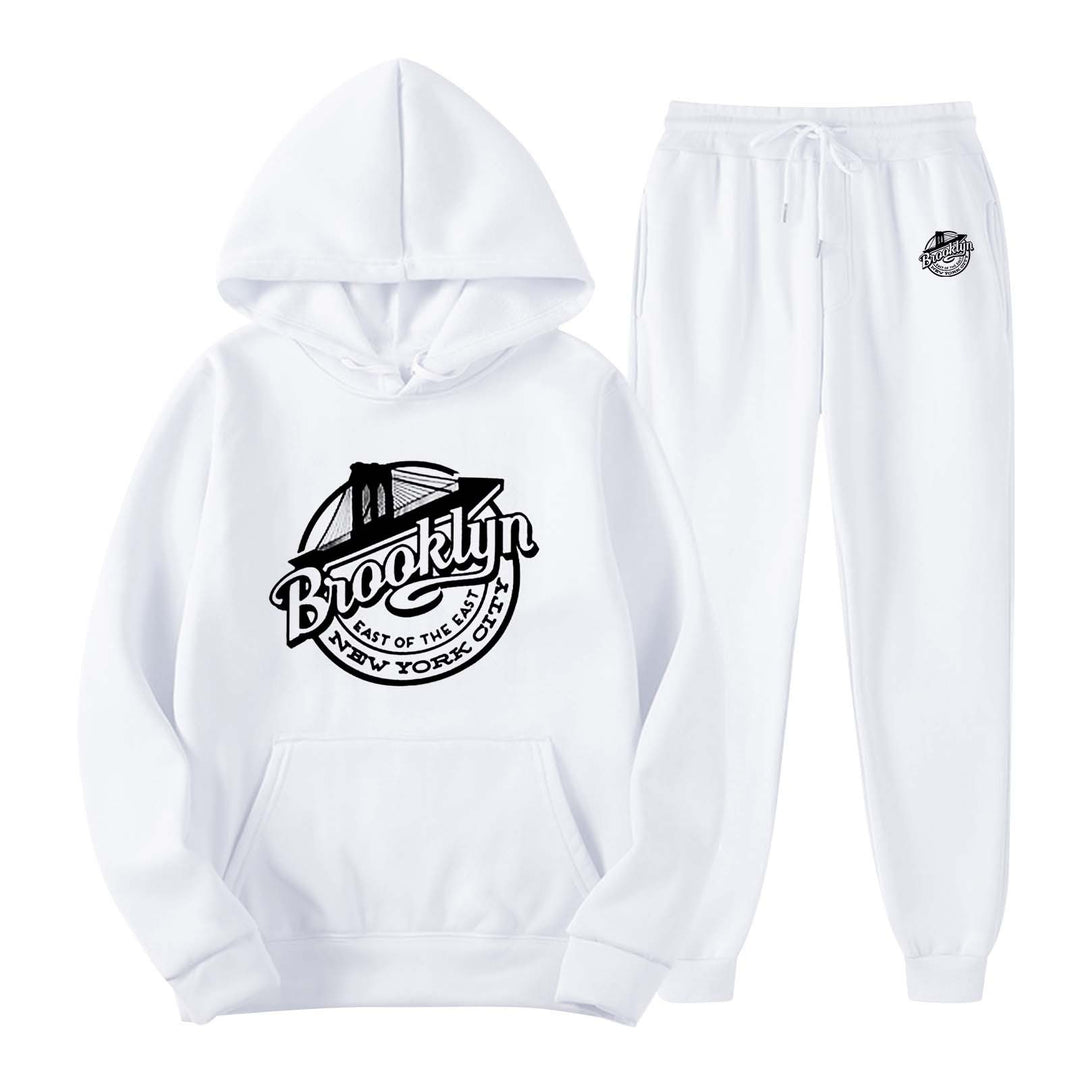 Women's leisure sweat suit with stylish Brooklyn print Chic & Stil