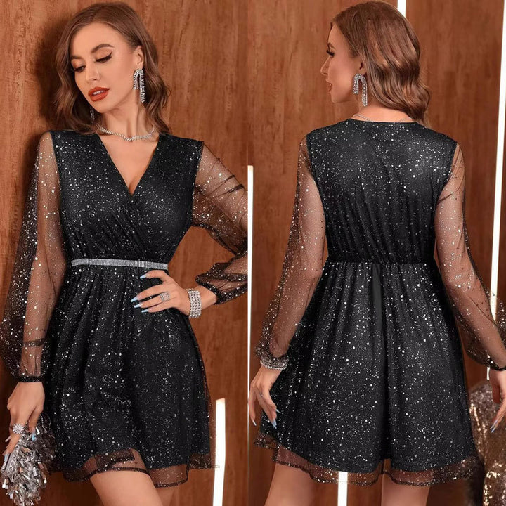 Lune London sparkling wrap dress for women