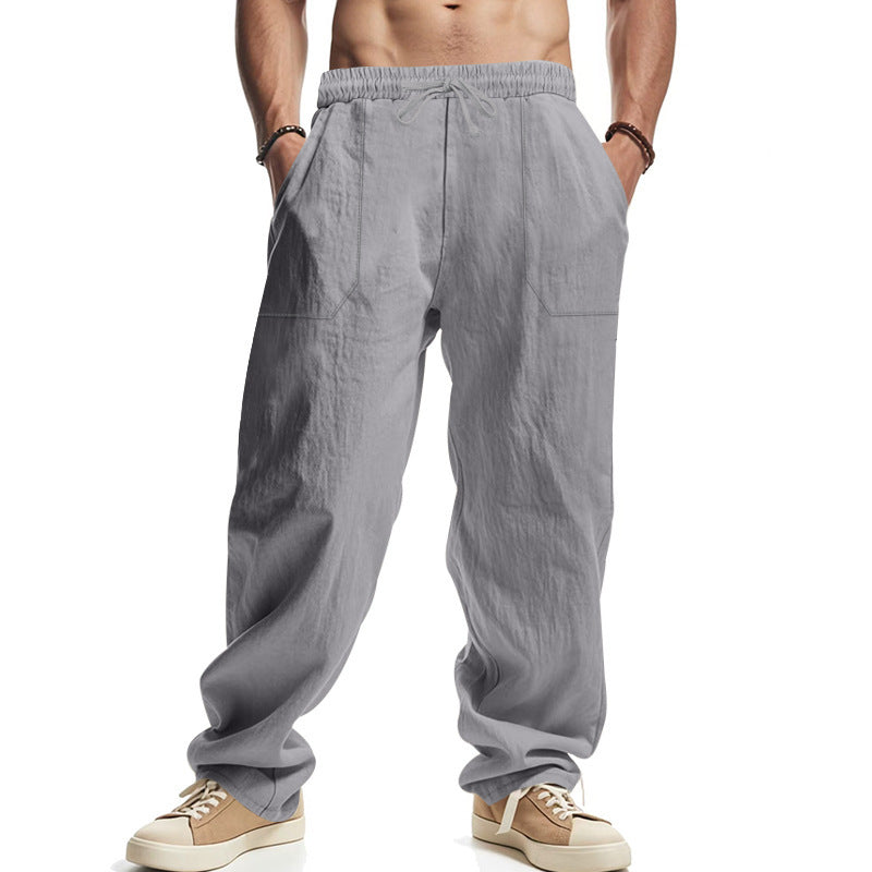 Light leisure pants for men with practical side pockets Lune London