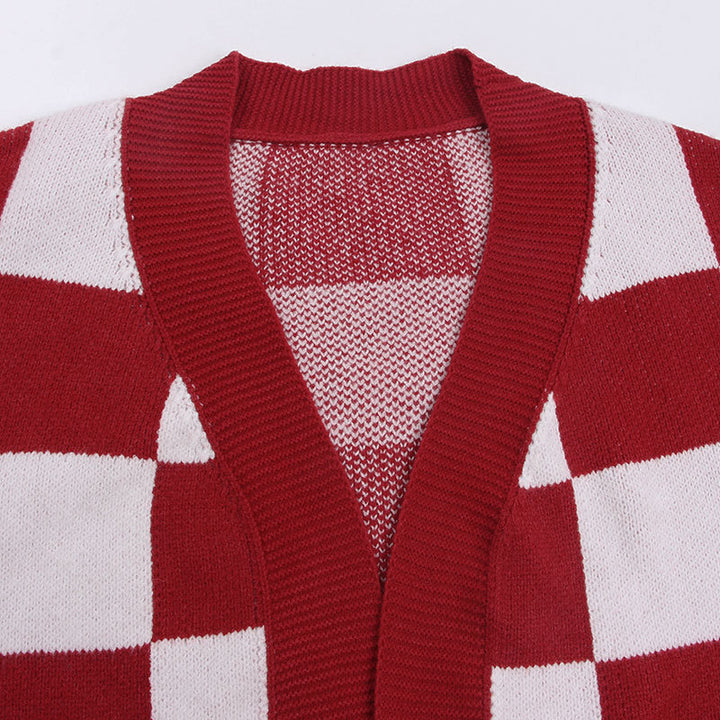 Gilet pour femme dans un motif à carreaux moderne Chic & Stil