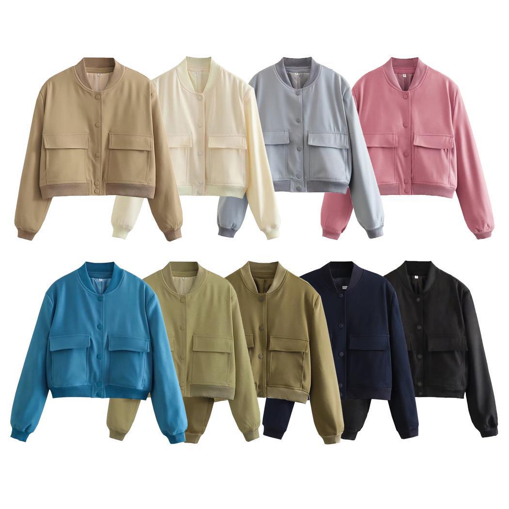 Sporty bomber jacket for women with padded lining and practical pockets Lune London