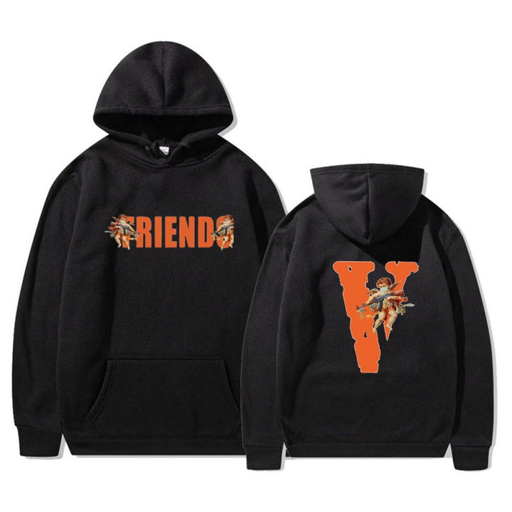 Women's hoodie with characteristic front and back print Lune London