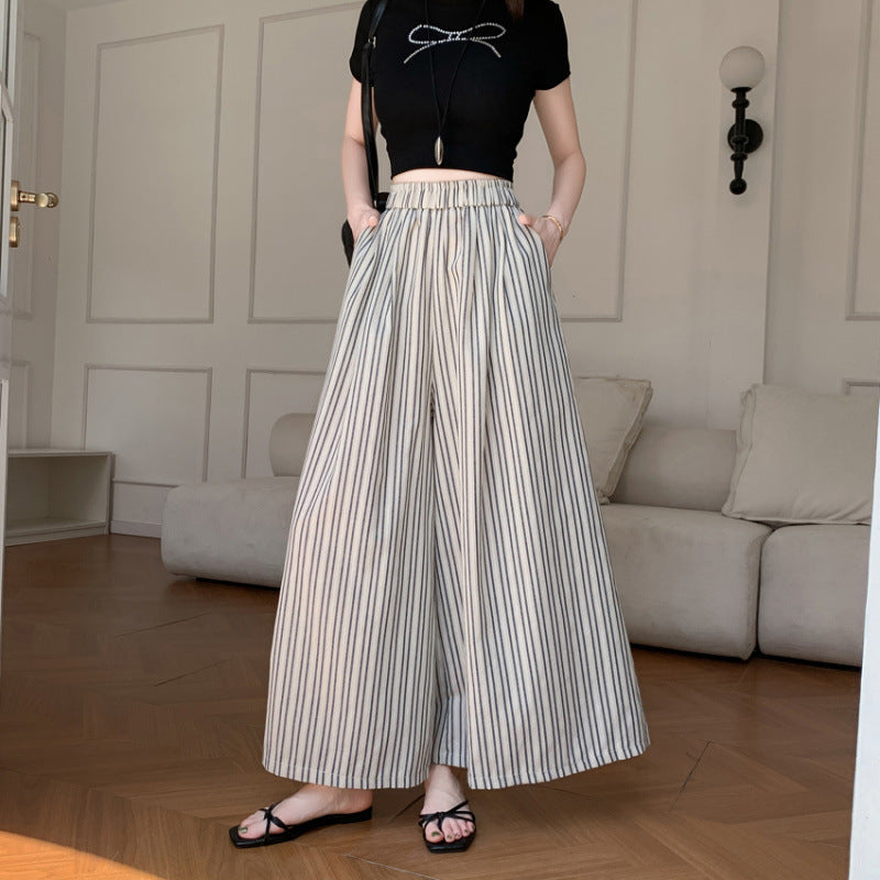 Lune London striped wide women's pants