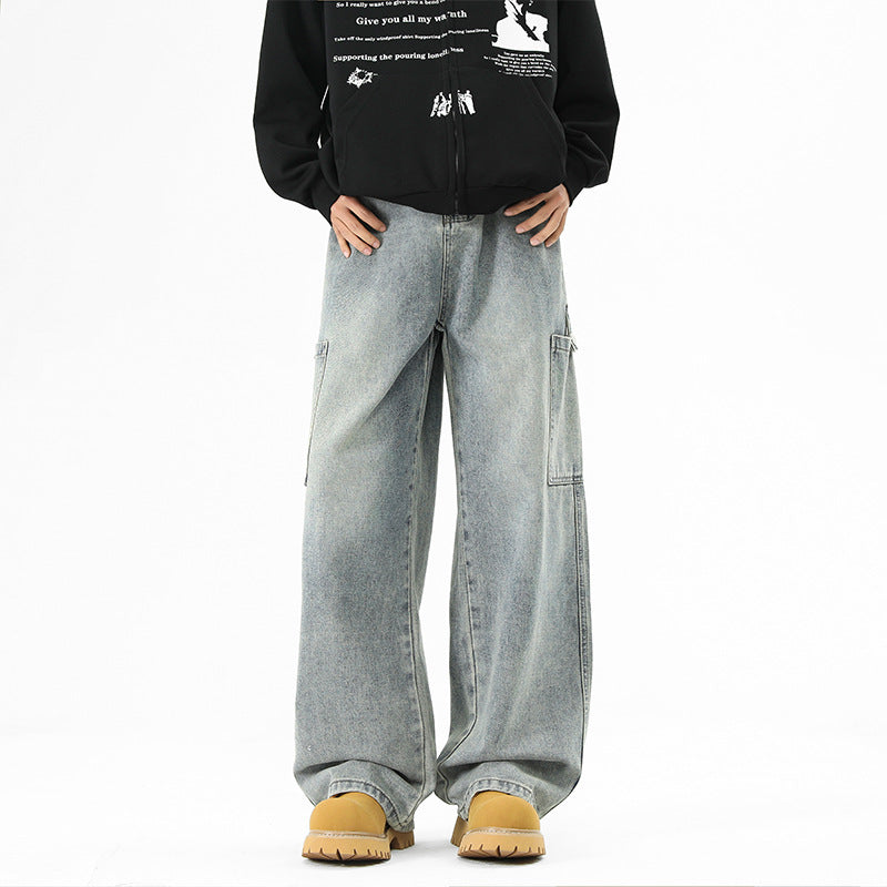 Casual and wide cargo jeans for men Lune London