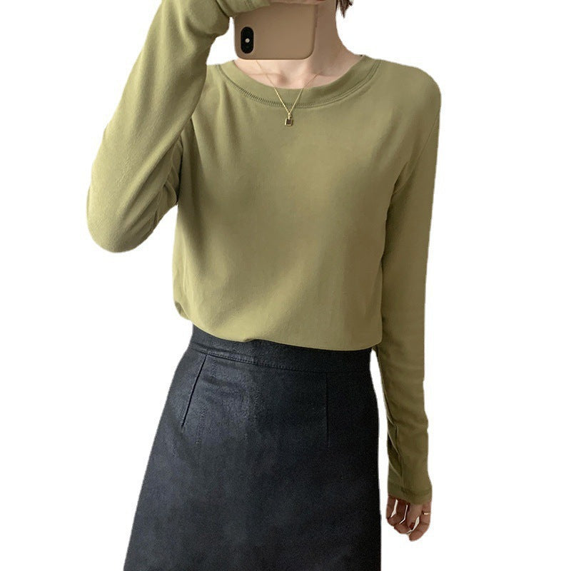 Women's long-sleeved top with fine ribbed texture Chic & Stil