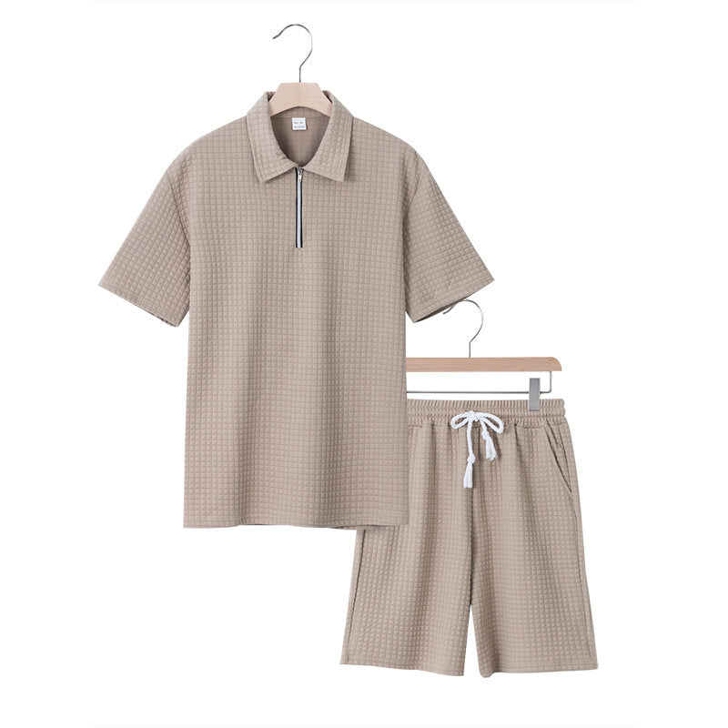 Casual women's set with short collar and elastic waist Lune London