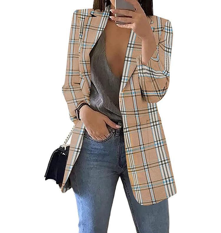 Plaid blazers for women with a modern cut and casual Lune London