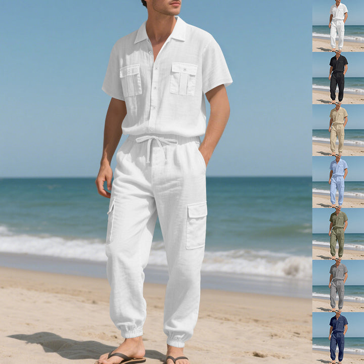 Fashionable short suit for men with practical pockets Lune London